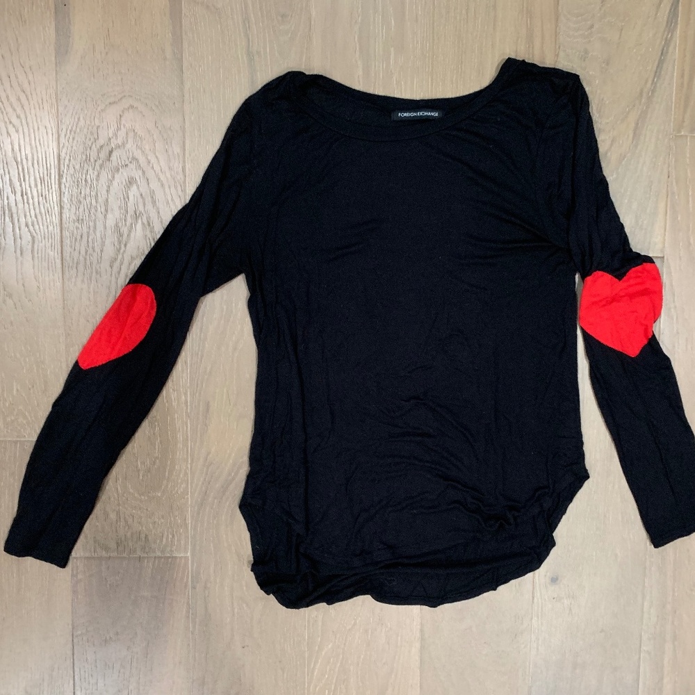 Hearth on your long sleeve